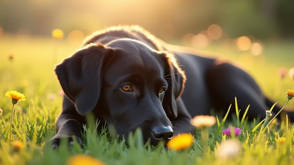 Czarny pies w senniku – Co oznacza łagodny czarny pies?
